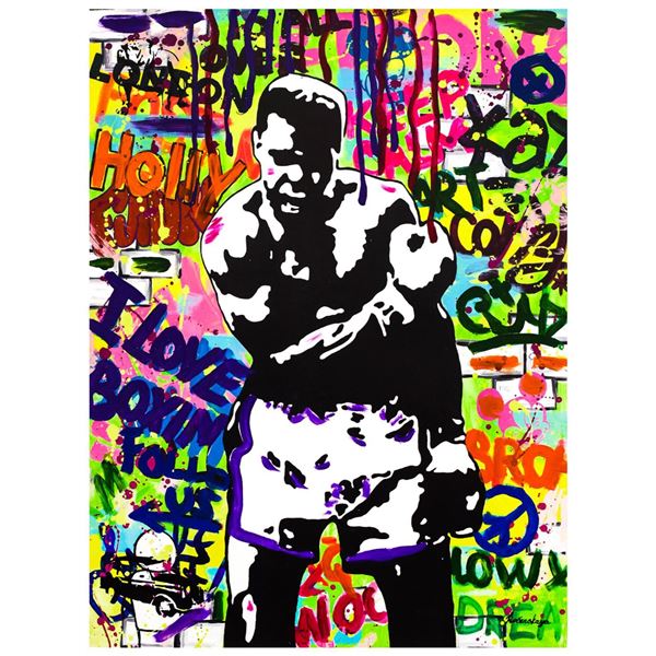 Nastya Rovenskaya- Mixed Media "Muhammad Ali"