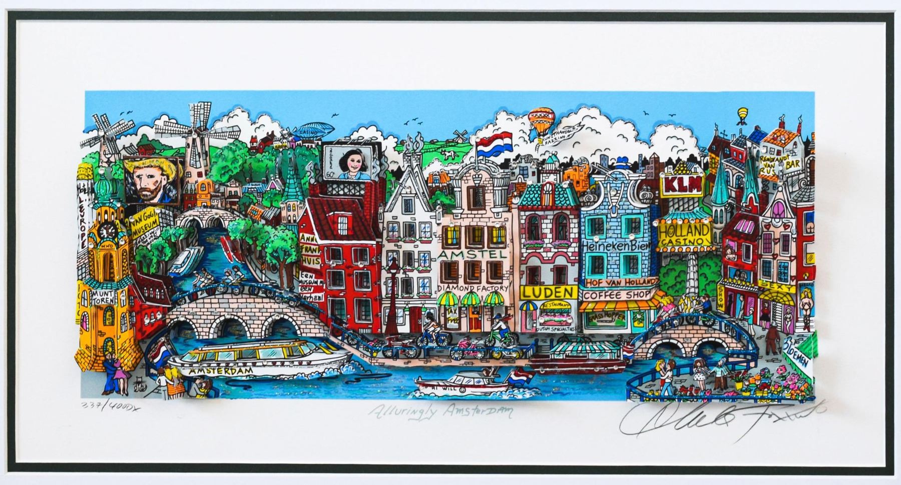 Charles Fazzino- 3D Construction Silkscreen Serigraph 