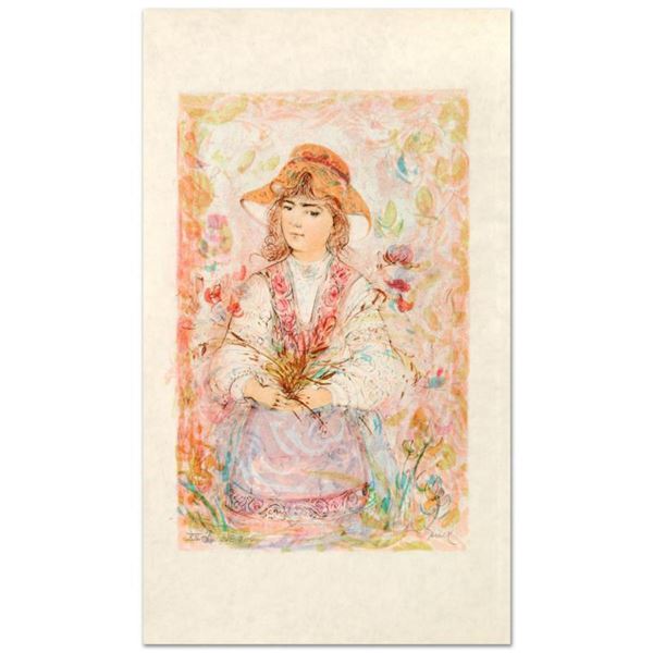 "Heidi" Limited Edition Lithograph by Edna Hibel (1917-2014), Numbered and Hand Signed with Certific