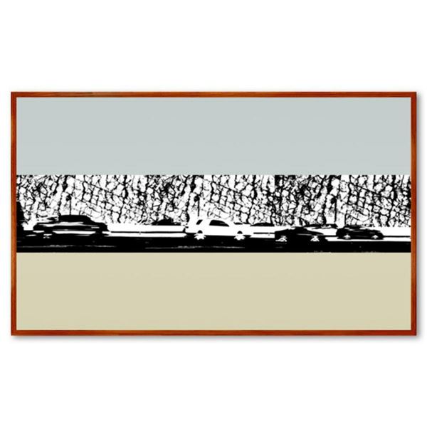 Claudio Santini, "Sepulveda Pass" Framed Hand Signed Limited Edition on Canvas with Letter of Authen