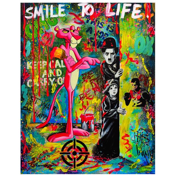 Nastya Rovenskaya- Mixed Media "Caught Trying to Sneak In"