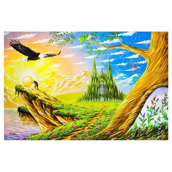 Eugene Poliarush- Original Oil on Canvas "Welcome To Heaven"