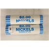 Image 1 : 2-$2 ROLLS OF 2011-P & D JEFFERSON NICKELS BU