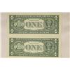 Image 2 : 2-2003-A $1 FRN'S LOW CONSECUTIVE SERIAL 'S UNC