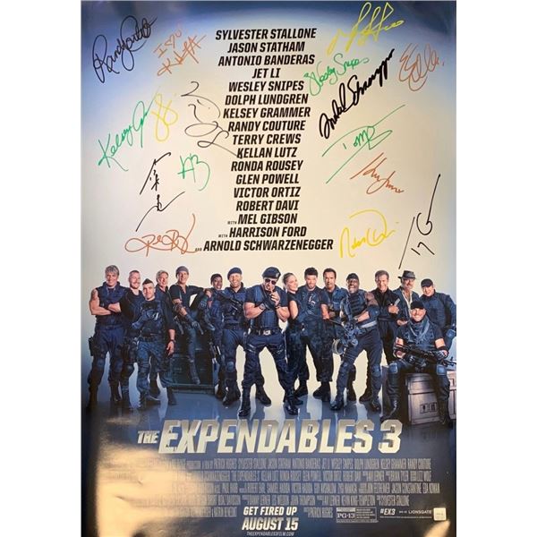 Signed The Expendables 3 Movie Poster