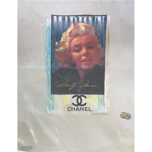 Limited Edition “Chanel Marilyn Monroe" Fairchild Collection Artist Print