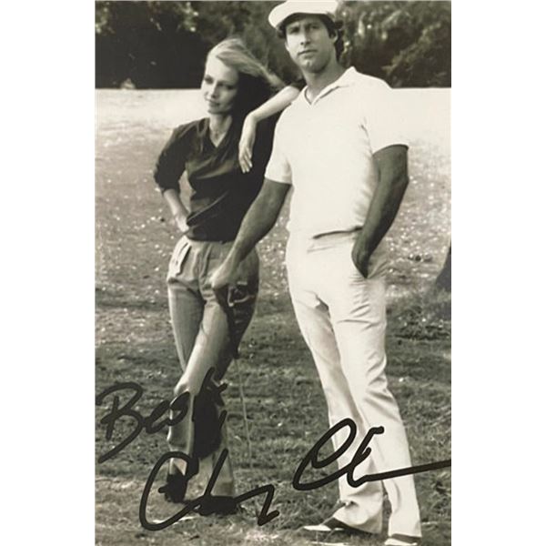 Chevy Chase Signed Caddyshack Golfcourse Photograph