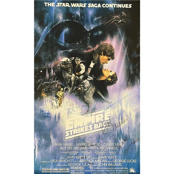 Signed Star Wars: Empire Strikes Back Movie Poster