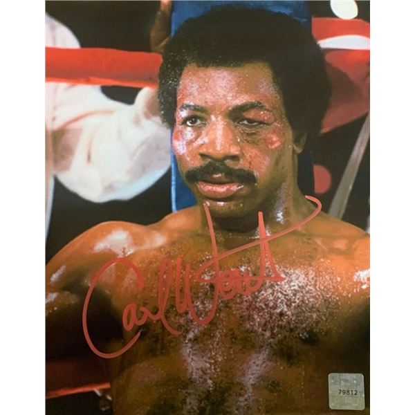 Carl Weathers Signed Rocky III Photograph