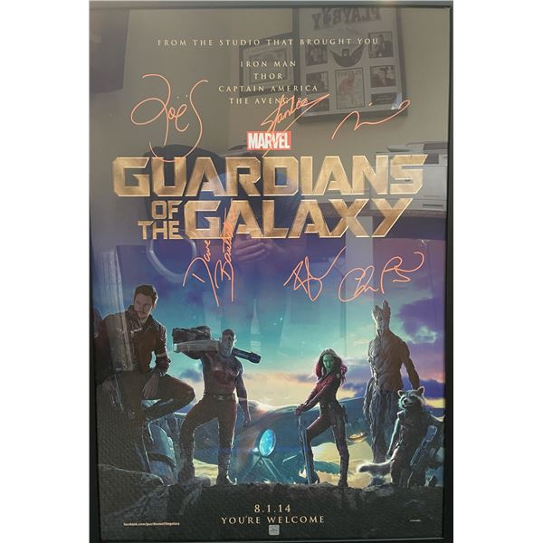 Signed & Framed Guardians Of The Galaxy Poster