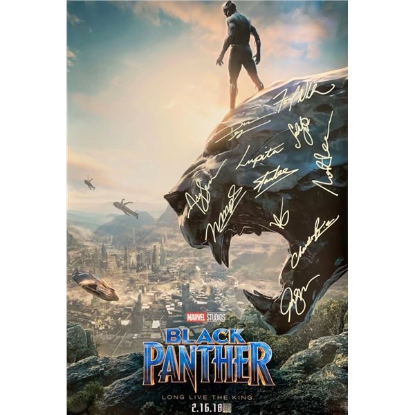 Signed Black Panther Movie Poster