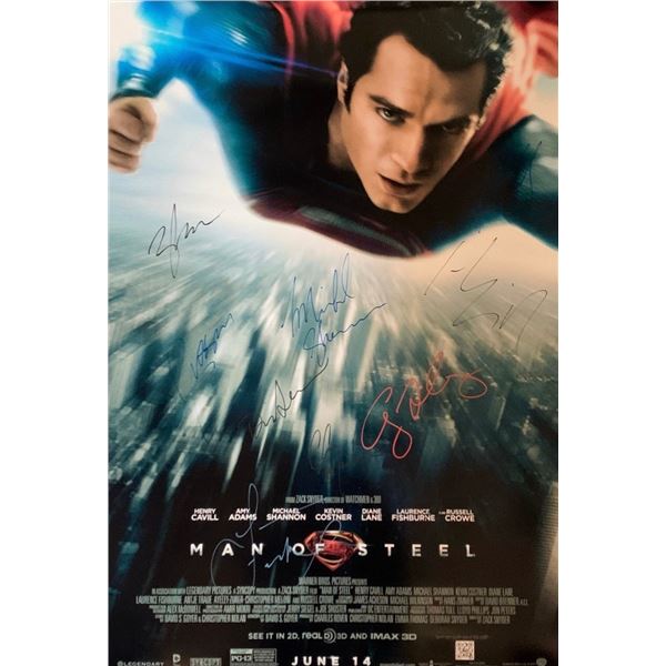 Signed Man of Steel Movie Poster