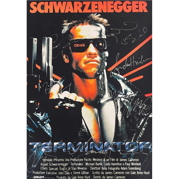 Signed The Terminator Movie Poster