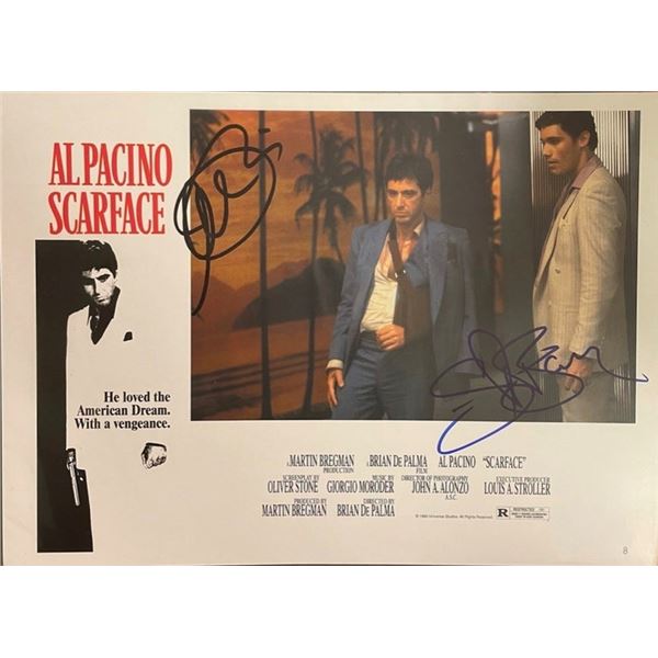 Signed Al Pacino & Steven Bauer Scarface Movie Photo