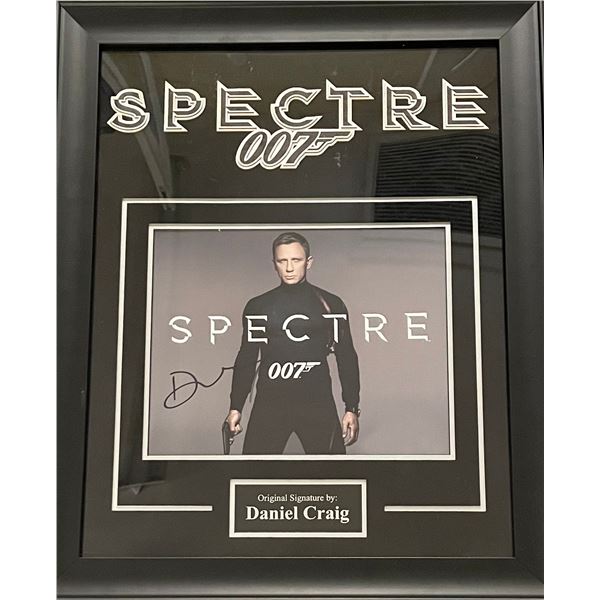 Framed and Signed Spectre 007 Movie Photo Collage
