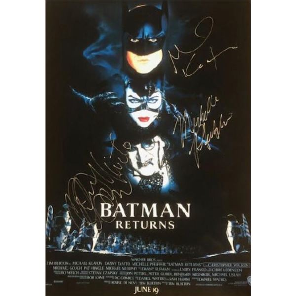 Signed Batman Returns Movie Poster