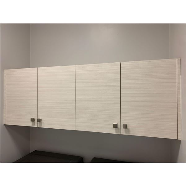 Showroom Display Lot of 2 - 30" double Door Upper Cabinets white  REMOVAL DATE IS FEBRUARY 3 FROM 9A