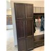 Image 2 : Showroom Display - Entry Way Cabinet and bench System includes 1 30" x 84" 6 door pantry with 1- 60"