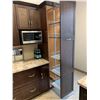 Image 11 : Showroom Display - Dark Maple 14 pce L shape Kitchen cabinet set measures 124" x 90"  with island - 
