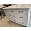 Image 4 : Showroom Display Grey 12ft x 10 ft L Shape 15 pce Kitchen Cabinet Set with Island. includes Solid Su