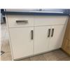 Image 1 : Showroom Display - White Bathroom Vanity Cabinet 66 "- includes all hardware. SINKS AND TAPS NOT INC