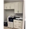 Image 2 : Showroom Display - Office 8 Piece Cabinet System includes Blue Base Cabinets ( 48", 30" & 18") and w