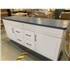 Image 2 : NEW 74" Cabinet with Counter Top includes all hardware