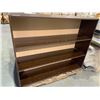 Image 1 : Brown 38" x 49" 3 tier bookshelf