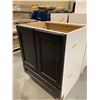 Image 2 : Maple 2 Door 26 " Vanity Cabinet Brown contoured doors