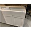 Image 1 : NEW Double Door White 30" Bathroom Vanity Cabinet