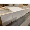 Image 1 : NEW White assorted 4 pce Kitchen Base cabinets includes: 1 x 12", 1 x 27" sink , 1 x 30" drawers, 1 