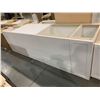 Image 2 : NEW White assorted 4 pce Kitchen Base cabinets includes: 1 x 12", 1 x 27" sink , 1 x 30" drawers, 1 