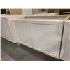 Image 3 : NEW White Shaker Style 48" Double Door Bathroom Vanity Cabinet