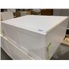 Image 2 : NEW white shaker style 2 door 34 inch deep set above fridge cabinet