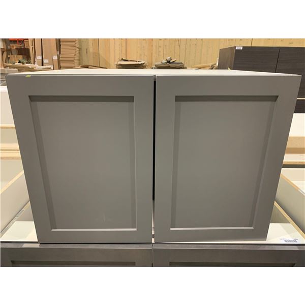 NEW Grey 2 door 24" upper kitchen cabinet