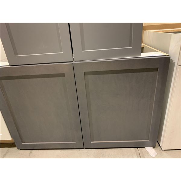 NEW Double Door Dark Grey Maple 36" double door cabinet