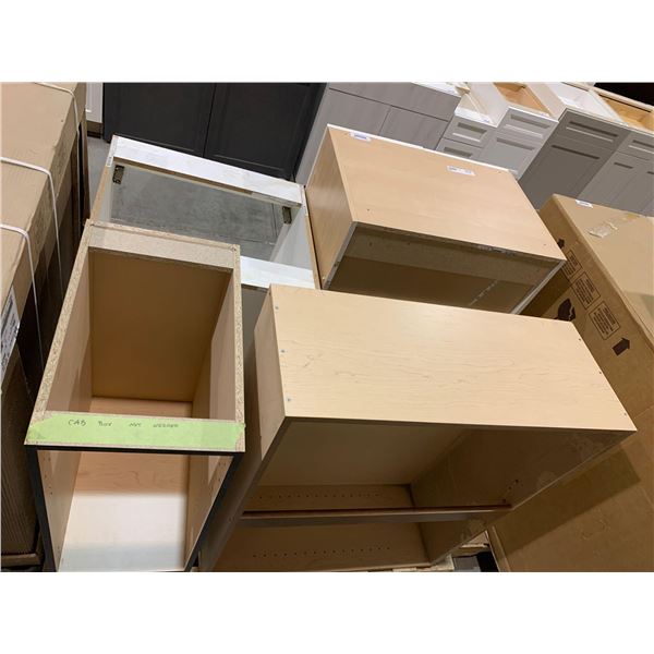 PALLET LOT - Assorted New Kitchen Cabinet Boxes no doors