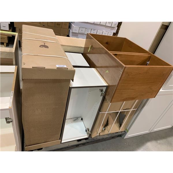 PALLET LOT - Assorted NEW Cabinet, Shelves and cabinet boxes