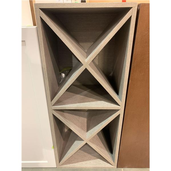 NEW 15" x 30" grey wine bottle cabinet