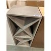 Image 2 : NEW 15" x 30" grey wine bottle cabinet