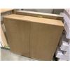Image 2 : Brown Thermofoil 42"x36" Kitchen wall Cabinet