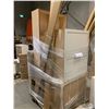 Image 4 : PALLET LOT - Assorted NEW boxed cabinets, molding, trim and accessories
