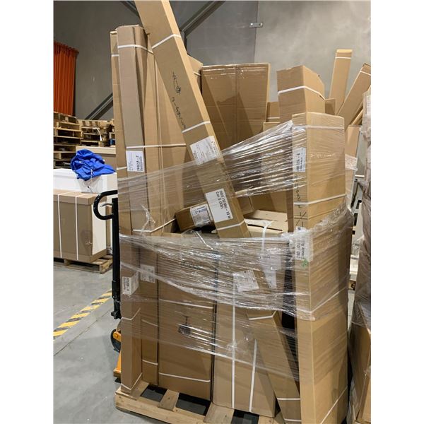 PALLET LOT - Assorted NEW boxed cabinets, molding, panels, trim and accessories