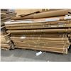 Image 1 : PALLET LOT - approx 15 NEW assorted color finished panels all larger sizes up to 60 inch long