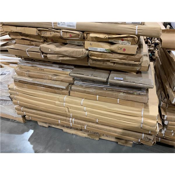 PALLET LOT - approx 18 NEW assorted color finished panels.