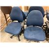 Image 3 : Lot of 4 - Blue adjustable office chairs
