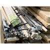 Image 3 : PALLET LOT - Approx 150 assorted color NEW 8-10 ft lengths of moulding includes flat stock, corner, 