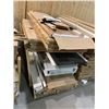 Image 1 : PALLET LOT - NEW flat stock and sheets of 8-10 ft lengths melamine panels assorted colors boxed and 