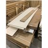 Image 3 : PALLET LOT - NEW flat stock and sheets of 8-10 ft lengths melamine panels assorted colors (mainly wh