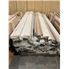 Image 2 : LOT OF 25 PIECES - Assorted NEW stained mouldings includes crown, edge, flat stock, baseboard, etc 8